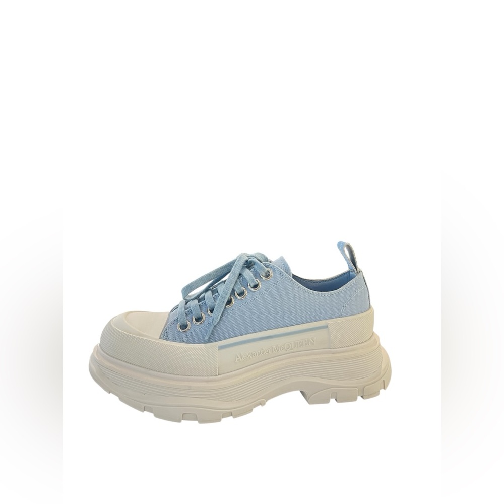 Alexander McQueen Light Blue Platform Sneakers